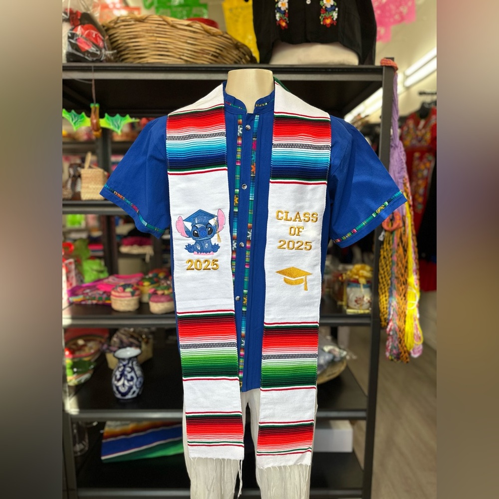 Graduation Class 2025 Mexican sash /stole stitch